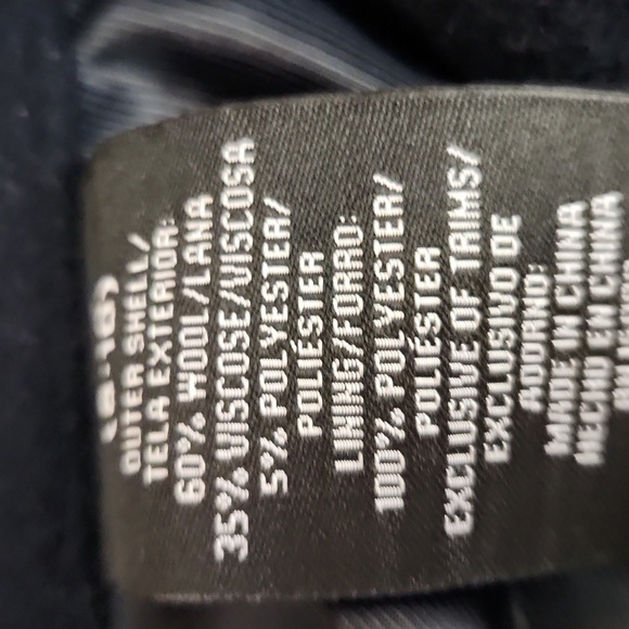 Apostrophe Womens jacket size 8 to 10  wool blend peacoat size 8/10 navy blue - Picture 11 of 12